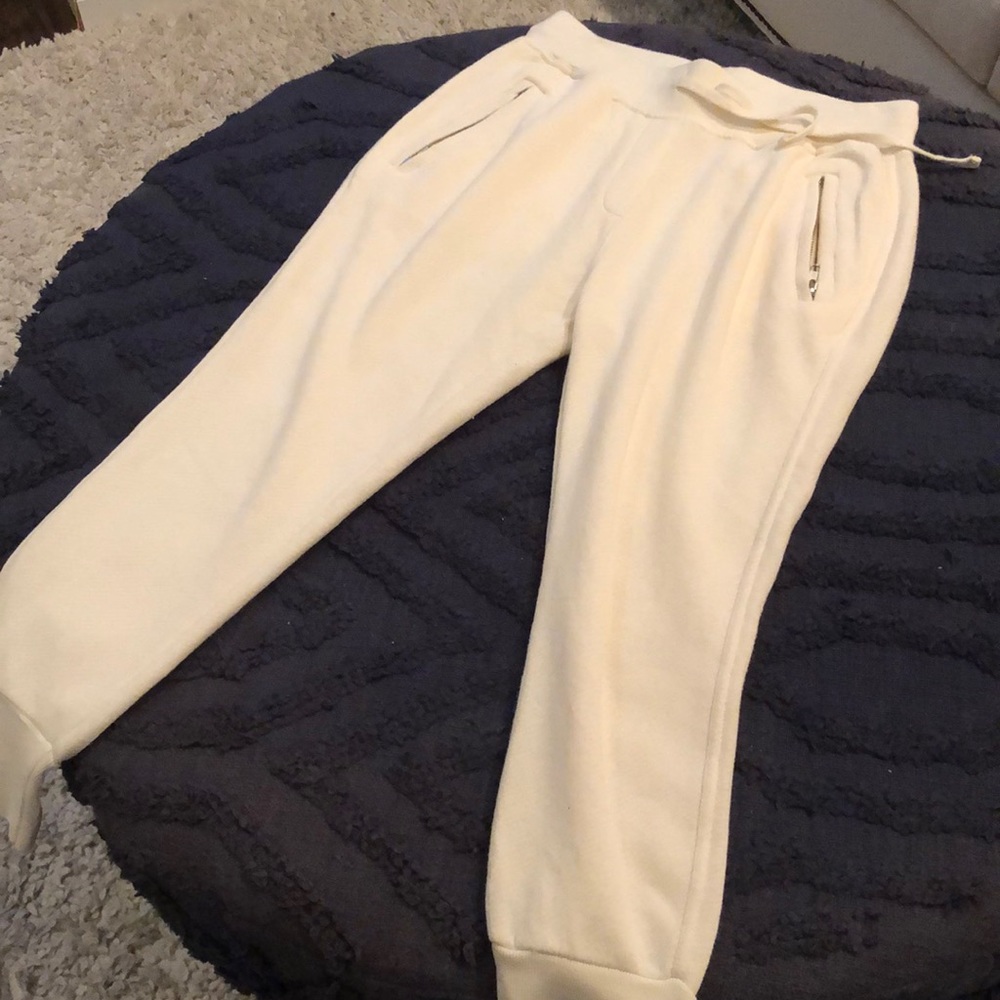 Never worn cream joggers